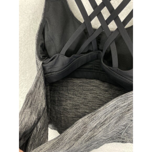 Lululemon Tank Womens 6 Gray Slay The Studio Workout Tank Gym Sports Bra - Picture 7 of 7
